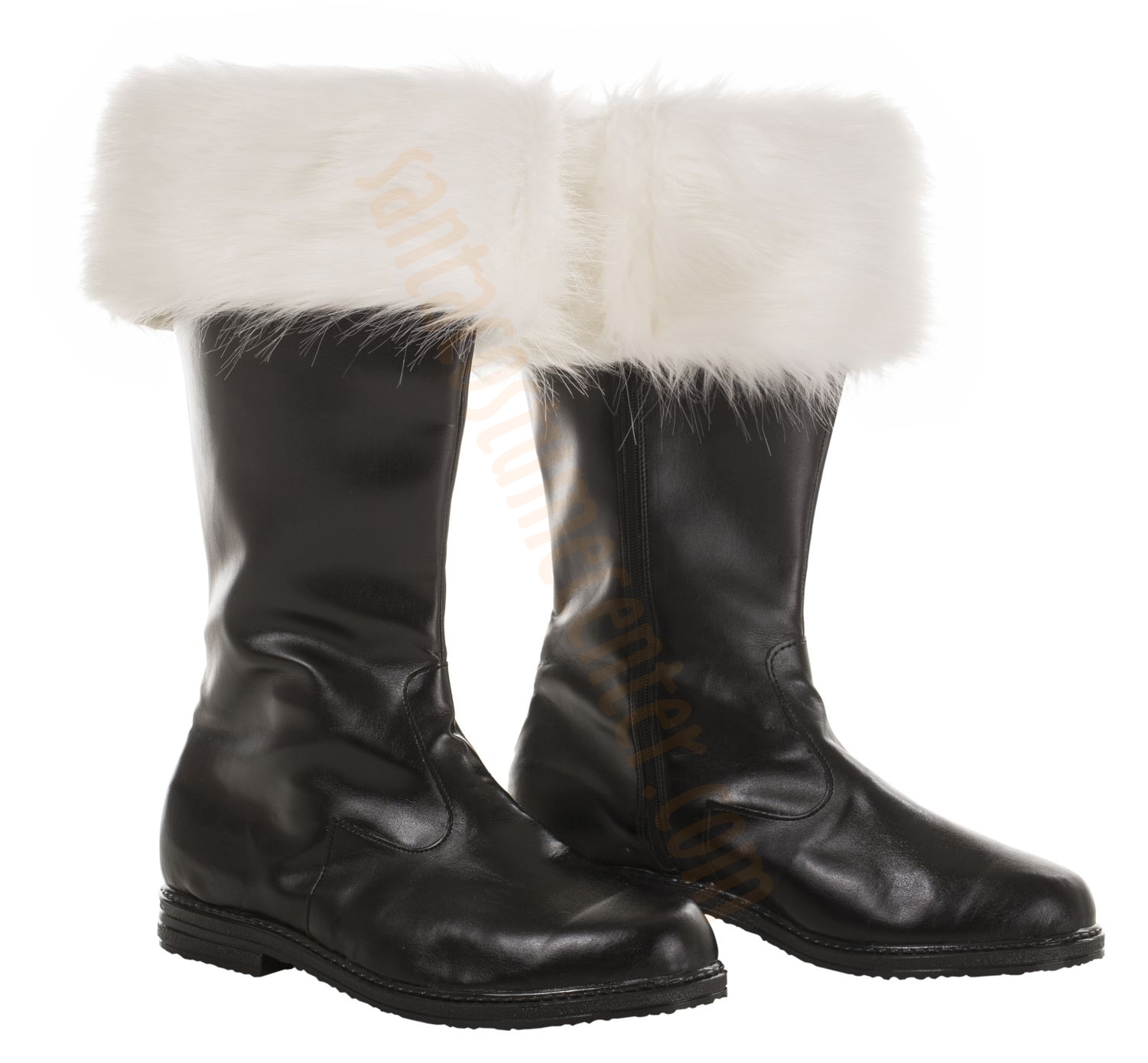 black santa boots