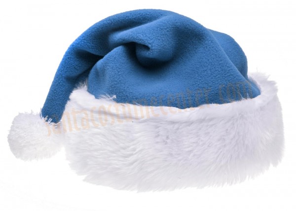 azure Santa's hat