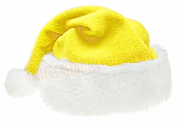 candy yellow Santa's hat