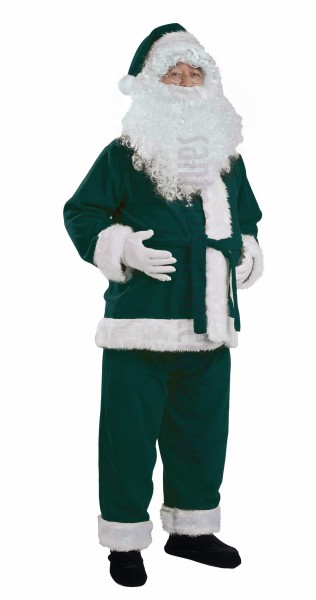 evergreen Santa outfit - pants, jacket and hat