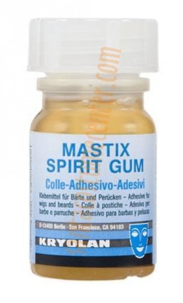 beard glue, glue for Santa beard, Mastix Spirit gum Kryolan 50 ml