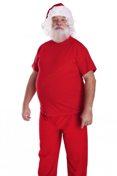 red T-shirt for Santa costume