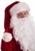 extra long Santa hat with cream fur and big pompon, Super Deluxe Santa hat