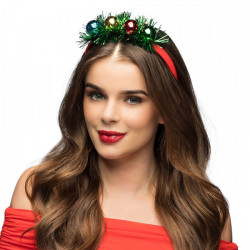 Christmas Headband, colorful bauble Tiara