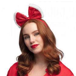 Christmas Headband - Tiara with Bow