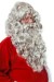 long gray Santa beard and wig