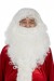 long white Santa beard and wig with super deluxe velour Santa suit