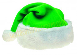 Neon green Santa's hat
