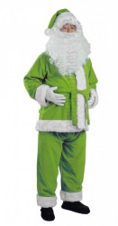 olive Santa outfit - pants, jacket and hat