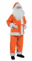 orange Santa outfit - pants, jacket and hat
