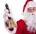 Santa ringing his XL bell, XL bell in Santa's hand