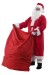 Gift sack and Santa in coat
