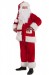 Santa fleece suit super deluxe - 5 pieces - pants, jacket, extra long hat, beard and wig