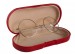 metal frame spectacles, Santa spectacles in hard case